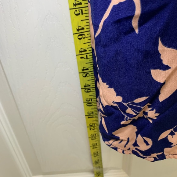 Navy and Pink Floral Maxi Dress - Picture 6 of 9